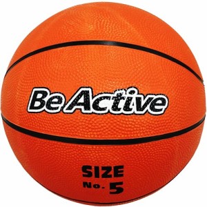 ビーアクティブ Be Active キッズ ゴムバスケットボール 5号 BA-5250 バスケ ボール ミニバス 小学生 ストバス レジャー ファミリー