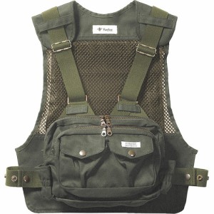 フォックスファイヤー Foxfire メンズ チェスト ストラップベスト オリーブ 6210151 070 Chest Strap Vest アウトドア 釣り用ウェア