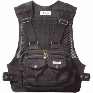 フォックスファイヤー Foxfire メンズ チェスト ストラップベスト ブラック 6210151 025 Chest Strap Vest 釣り アウトドアウェア