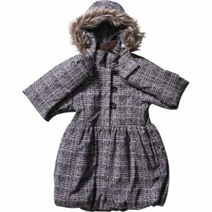 アールエスディー RSD キッズ コート バルーン ジャケット ブラック2 REJ53202P 009P BALOON JACKET 子ども服 アウター チェック柄