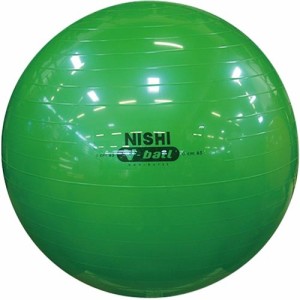 ニシスポーツ NISHI バランスボール ノンバーストVボール 65 メタリックグリーン NT5873C トレーニング 体幹 ストレングス