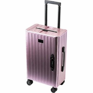 アンドフラット ＆．FLAT スーツケース 折り畳めるキャリーケース コンパクトキャリーケース メタリック ピンク FL14-4-00001 COMPACT