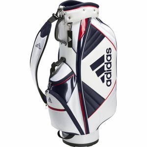 アディダスゴルフ adidas Golf メンズ 軽量 マストハブ キャディバッグ ホワイト/レジェンドインク MBF64 HA3202 ライトウェイト 9型