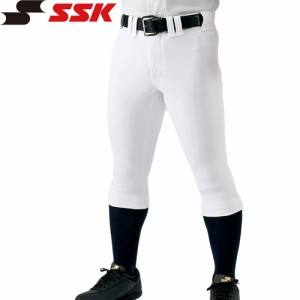 エスエスケイ SSK メンズ レディース 野球ウェア ユニフォームパンツ ゲーム用ショートスリムパンツ ホワイト UP017SS 10 試合 ボトムス