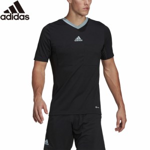 アディダス adidas メンズ レディース サッカーウェア シャツ レフェリー 22 ジャージー ブラック Q4847 HF5973 サッカー 半袖 Tシャツ