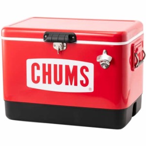 チャムス CHUMS スチールクーラーボックス 54L レッド CH62-1802 R001 Steel Cooler Box 54L ★2023春夏モデル★ アウトドア