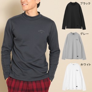 キャロウェイアパレル Callaway Apparel メンズ ダブルニット モックネック 長袖シャツ C22233106 ゴルフ 2022 秋冬