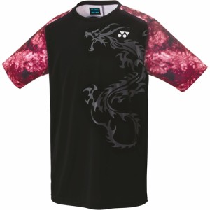 ヨネックス YONEX キッズ ジュニアゲームシャツ ブラック 10444J 007 テニス バドミントン 半袖シャツ 半袖トップス スポーツウェア