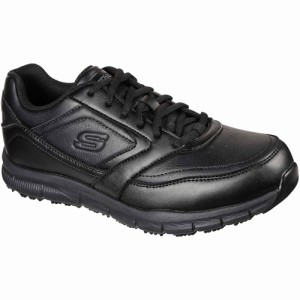 スケッチャーズ SKECHERS メンズ シューズ ナンパ SR ブラック 77156 BLK NAMPA SR 父の日 履きやすい ギフト プレゼント 作業靴 安全