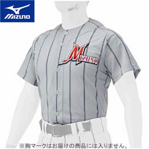 ミズノ MIZUNO メンズ レディース ユニフォームシャツ 2004 日本代表モデル ビジターモデル グレー×ネイビーツインピン 12JC2F34 05
