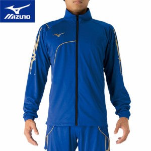 ミズノ MIZUNO メンズ サッカーウェア ジャケット ウォームアップシャツ ブルー P2MC7080 25 長袖 フルジップ ジャージ サッカー