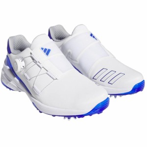 アディダスゴルフ adidas Golf メンズ ゴルフシューズ ゼットジー23 ボア ホワイト/ブルー/シルバー LIH91 BOA ソフトスパイク EEE 靴