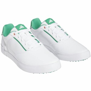 アディダスゴルフ adidas Golf メンズ ゴルフシューズ レトロクロス ホワイト/グリーン/ホワイト LIJ25 スパイクレス EEE 靴 ゴルフ