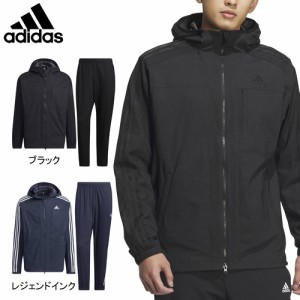 アディダス adidas デニムルック レギュラーフィット ストレッチウーブン フーデッドトラックトップ BXF22 ＆ デニムルック ストレッチ