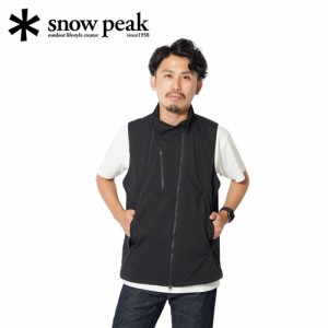 スノーピーク snowpeak メンズ レディース ストレッチ FR ベスト ブラック JK-23SU003 BK Stretch FR Vest ★在庫限り★ アウトドア