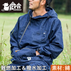 ジーアールエヌ アウトドア grn outdoor メンズ ヒアソビ キャンパー ジャケット インディゴ GO201QZ HIASOBI CAMPER JACKET