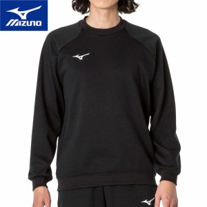 ミズノ MIZUNO メンズ レディース スウェットクルー ブラック 32MCA175 09 トレーニングウェア スポーツ トレーナー トップス