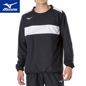 ミズノ MIZUNO メンズ レディース ピステシャツ ブラック P2MEA300 09 サッカーウェア 長袖シャツ プルオーバー トレーニング 移動着