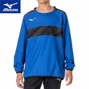 ミズノ MIZUNO キッズ ピステシャツ ターキッシュブルー P2MEA400 26 サッカーウェア 長袖シャツ プルオーバー トレーニング 移動着