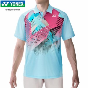 ヨネックス YONEX メンズ レディース ユニゲームシャツ アクアブルー 10530 111 半袖シャツ ユニフォーム テニスウェア バドミントン