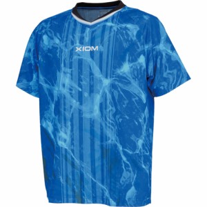 エクシオン XIOM メンズ レディース ゲームシャツ マレナ シャツ ブルー GAS00002 10 送料無料 卓球ウェア 半袖シャツ ユニフォーム