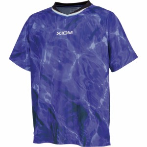 エクシオン XIOM メンズ レディース ゲームシャツ マレナ シャツ パープル GAS00002 15 送料無料 卓球ウェア 半袖シャツ ユニフォーム