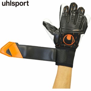 ウールシュポルト uhlsport キーパーグローブ スピードコンタクト ソフト フレックスフレーム ブラック×ホワイト×オレンジ 1011267 01