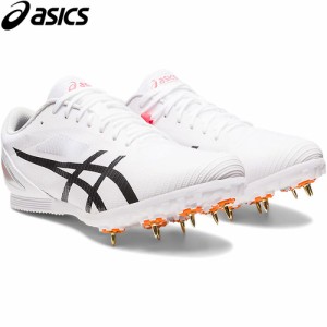 アシックス asics メンズ 陸上 スパイク ヒートフラット 12 ホワイト/ブラック 1093A195 100 HEATFLAT 12 2023春夏モデル 陸上競技