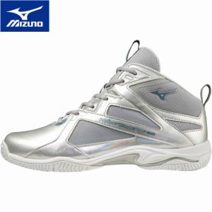 ミズノ MIZUNO メンズ レディース フィットネスシューズ ウエーブダイバースLG4 WIDE シルバー×ホワイト K1GF2272 03 フィットネス