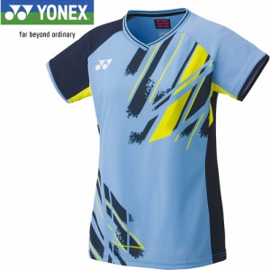 ヨネックス YONEX レディース ウィメンズゲームシャツ サックス 20640 027 バドミントンウェア トップス 試合 練習 UVカット 吸汗速乾