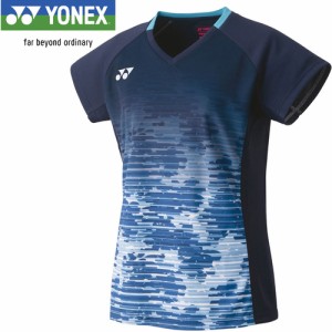 ヨネックス YONEX レディース ウィメンズゲームシャツ ネイビーブルー 20703 019 半袖シャツ ユニフォーム テニスウェア バドミントン