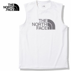 ザ・ノース・フェイス ノースフェイス メンズ ランニングウェア シャツ スリーブレスGTDロゴクルー ホワイト NT12375 W S/L GTD Logo
