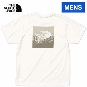 ザ・ノース・フェイス ノースフェイス メンズ 半袖Tシャツ ショートスリーブスクエアマウンテンロゴティー ホワイト NT32377 W S/S