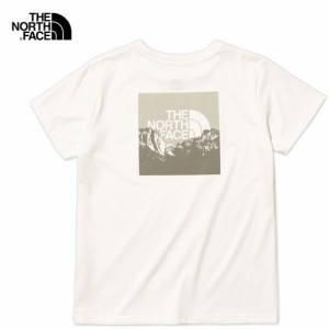 ザ・ノース・フェイス ノースフェイス レディース 半袖Tシャツ ショートスリーブスクエアマウンテンロゴティー ホワイト NTW32377 W S/S