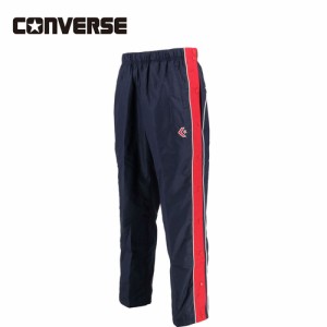 コンバース CONVERSE メンズ レディース ウォームアップパンツ フルオープン ネイビー/レッド CB182102P 2964 バスケットボールウェア