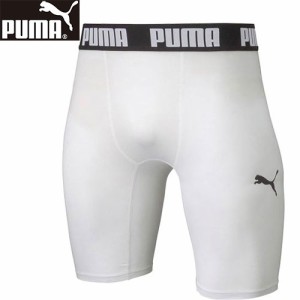 プーマ PUMA メンズ コンプレッションウェア スパッツ コンプレッション ショートタイツ プーマホワイト 656333 04 サッカー ショート丈