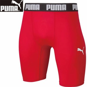 プーマ PUMA メンズ コンプレッションウェア スパッツ コンプレッション ショートタイツ プーマレッド/プーマホワイト 656333 01