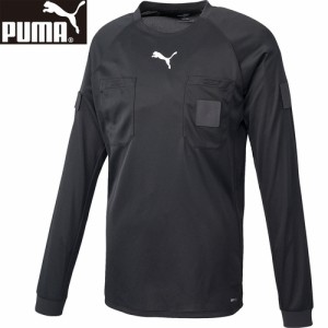 プーマ PUMA メンズ サッカー 審判用品 ウェア LS レフリーシャツ プーマブラック 705378 01 長袖 シャツ トップス 審判 レフリーウェア