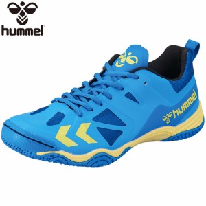 ヒュンメル hummel メンズ レディース ハンドボールシューズ レジェンドフライ5 ブルー×イエロー HAS8037 6030 ハンドボール シューズ