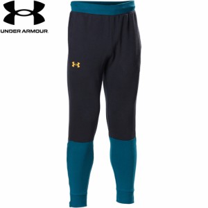 アンダーアーマー UNDER ARMOUR メンズ スウェット ジョガーパンツ ジップ ブラック/トルマリンティール 1375352 002 SWEAT JOGGER