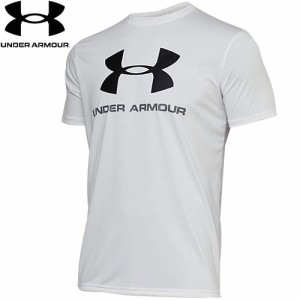 アンダーアーマー UNDER ARMOUR メンズ トレーニングウェア ジャケット テック ビッグロゴ ショートスリーブ ホワイト 1359132 100 Tech