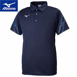 ミズノ MIZUNO メンズ レディース ポロシャツ ディープネイビー 32MA9176 14 半袖 トレーニングウェア スポーツウェア