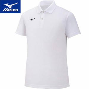 ミズノ MIZUNO メンズ レディース ゲームシャツ ポロシャツ ホワイト 32MA9670 01 トップス 半袖 トレーニングウェア スポーツウェア
