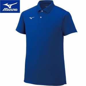 ミズノ MIZUNO メンズ レディース ゲームシャツ ポロシャツ サーフブルー 32MA9670 25 トップス 半袖 トレーニングウェア スポーツウェア