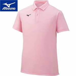 ミズノ MIZUNO メンズ レディース ゲームシャツ ポロシャツ ライトピンク 32MA9670 65 トップス 半袖 トレーニングウェア スポーツウェア