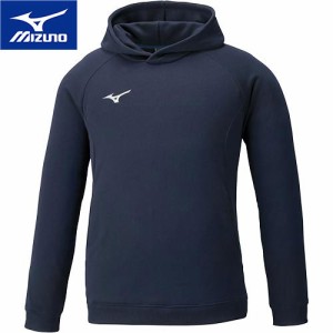 ミズノ MIZUNO メンズ レディース スウェットシャツ プルオーバーフーディー ネイビー 32MC0176 14 パーカー 長袖 トレーニングウェア