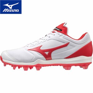 ミズノ MIZUNO メンズ 野球 シューズ ミズノドミナント3TPU ホワイト×レッド 11GP2022 62 DOMINANT 3 TPU スパイク 靴