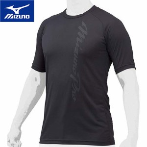 ミズノ MIZUNO メンズ 野球ウェア 練習用シャツ ハイドロ銀チタンアンダーシャツ ブラック 12JA1P35 09 野球 半袖 Tシャツ トップス