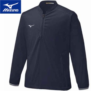 ミズノ MIZUNO メンズ ミズノプロ トレーニングジャケット 長袖 ネイビー 12JE1J05 14 ハーフジップ トップス ジャケット