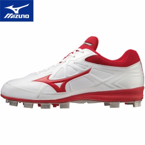 ミズノ MIZUNO メンズ レディース 野球 スパイク ライトレボバディー ∞インフィニティ ホワイト×レッド 11GP2321 62 野球シューズ